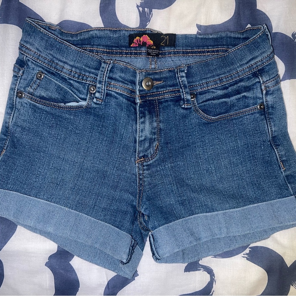 Forever 21 Classic Blue Jean Shorts